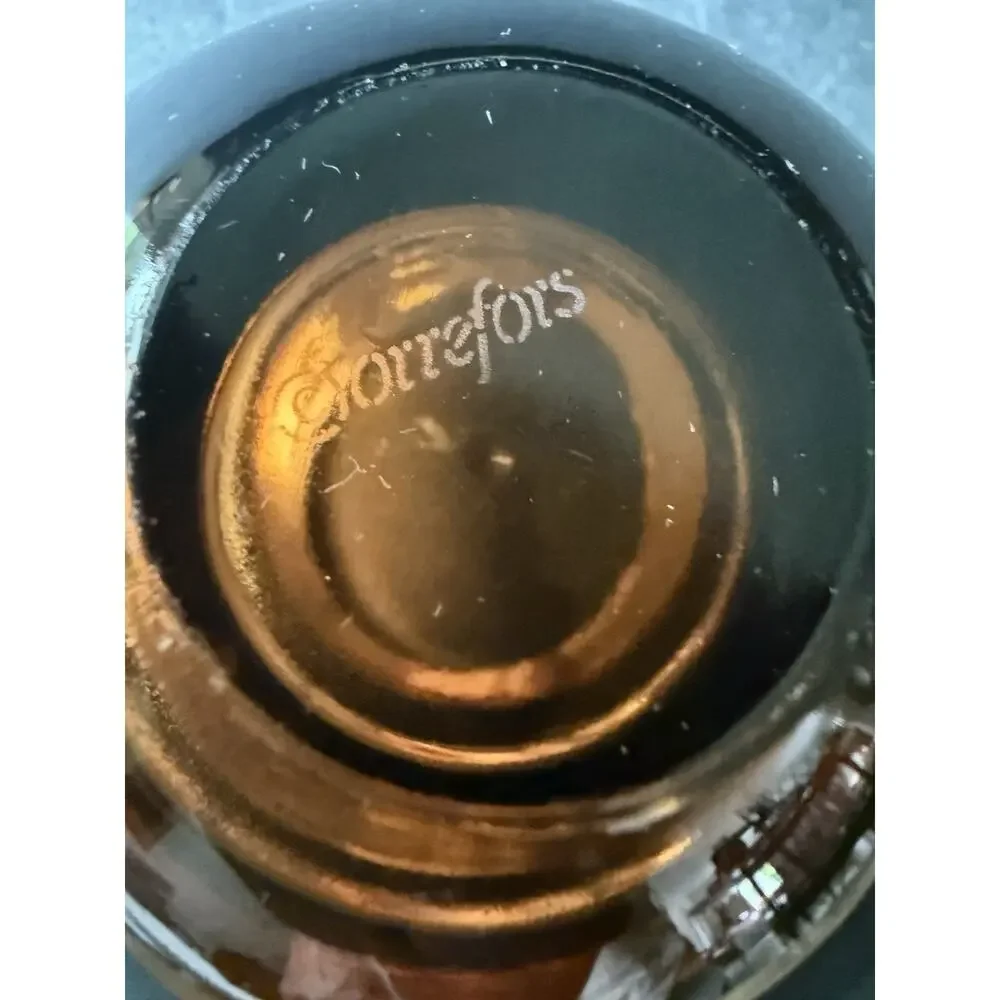 Orrefors Glass Votive Candle Holder Nordic Light Delight Bronze Lena Bergstrom